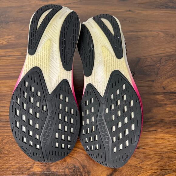 Brooks Hyperion GTS Womens Running Shoes Pink Neon Lime Size 8 Cushion Stability - Picture 4 of 6